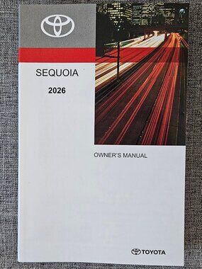 2026  TOYOTA SEQUOIA Owner's Manual OM0C087U 01999-0C087